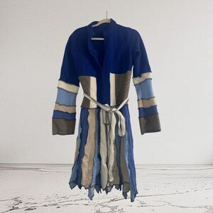 ✨Patchwork Colorblock Long Sz Medium Cardigan Sweater✨